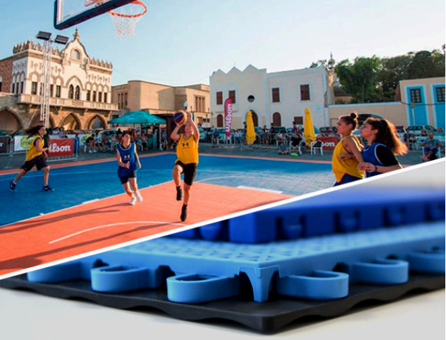 Bounce Olympic – Superficie modular exterior